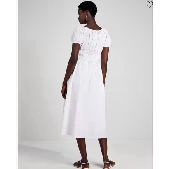 Kate Spade Rent The Runway Riviera Seersucker White Dress Small - Picture 3 of 11